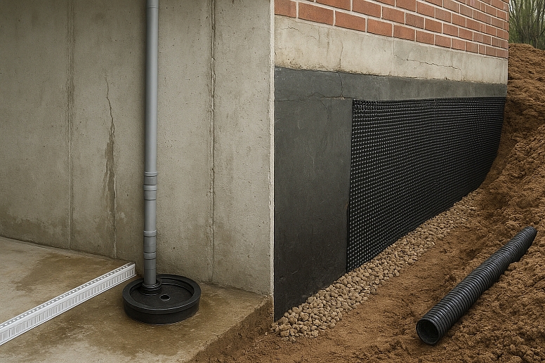 basement waterproofing process overview