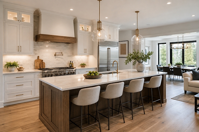 bright modern farmhouse kitchen