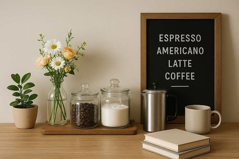 cozy kitchen coffee corner