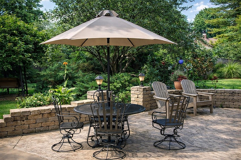 creating a cohesive outdoor vision with these canopies