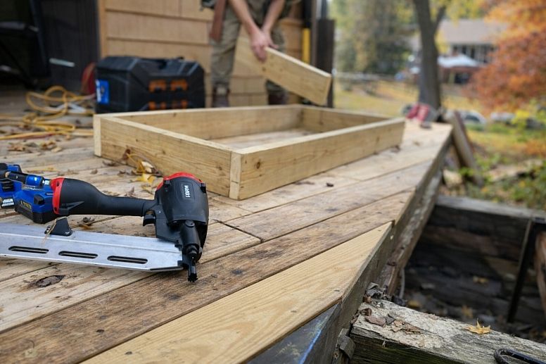 deck repair in progress