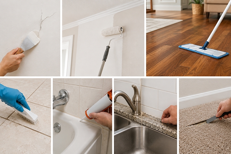 home maintenance and cleaning tasks