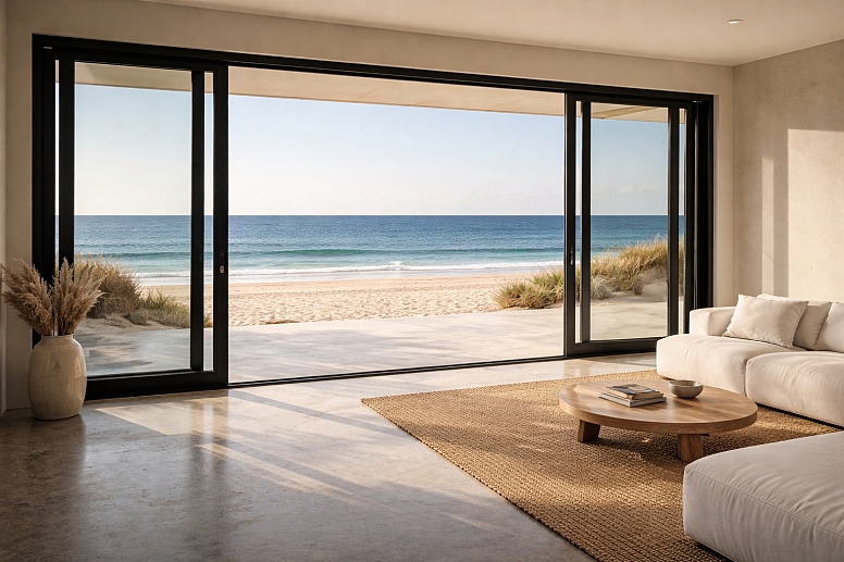 modern beachfront living room design