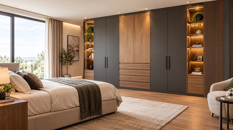 modern neutral bedroom retreat
