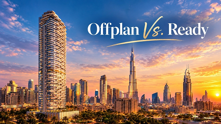 offplan vs ready dubai skyline