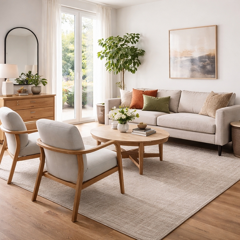 patterns of your existing decor can also influence the furniture you choose