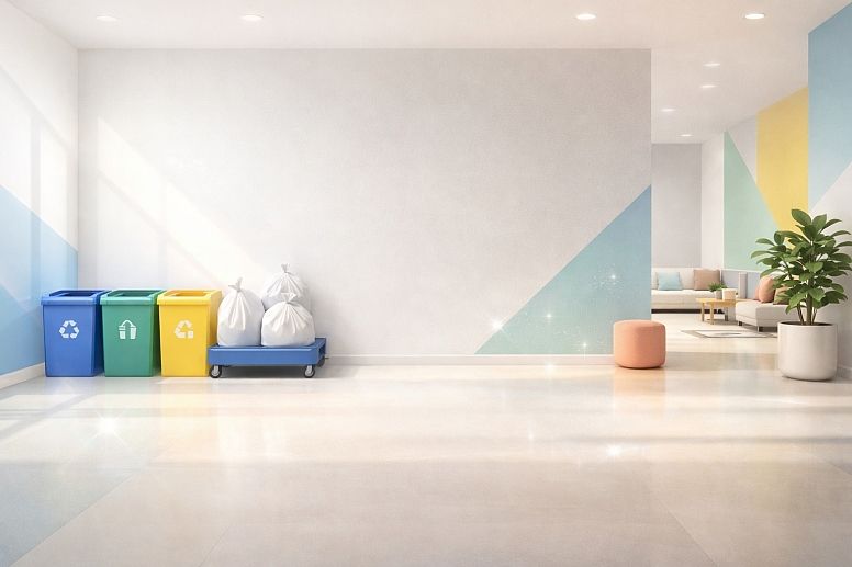 recycling eases rubbish management