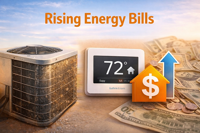 rising energy bills due to inefficiency