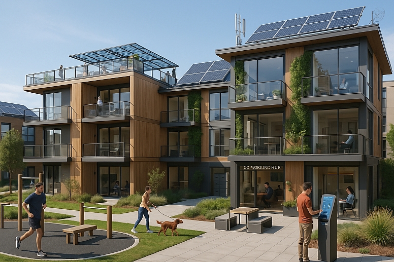 sustainable intentions reflected in green energy efficient designs