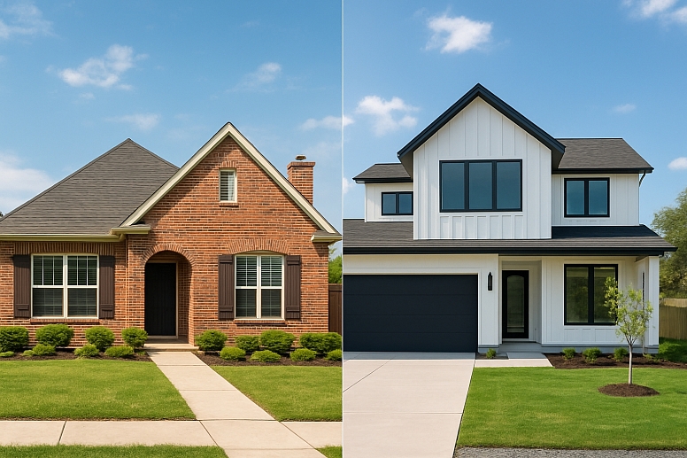 traditional vs modern a home comparison