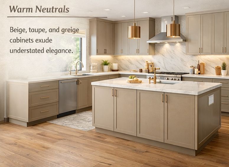 warm neutrals kitchen