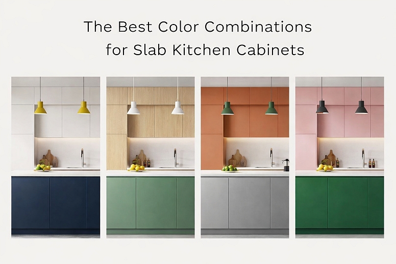 Best Color Combinations For Slab Kitchen Cabinets