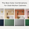 The Best Color Combinations for Slab Kitchen Cabinets